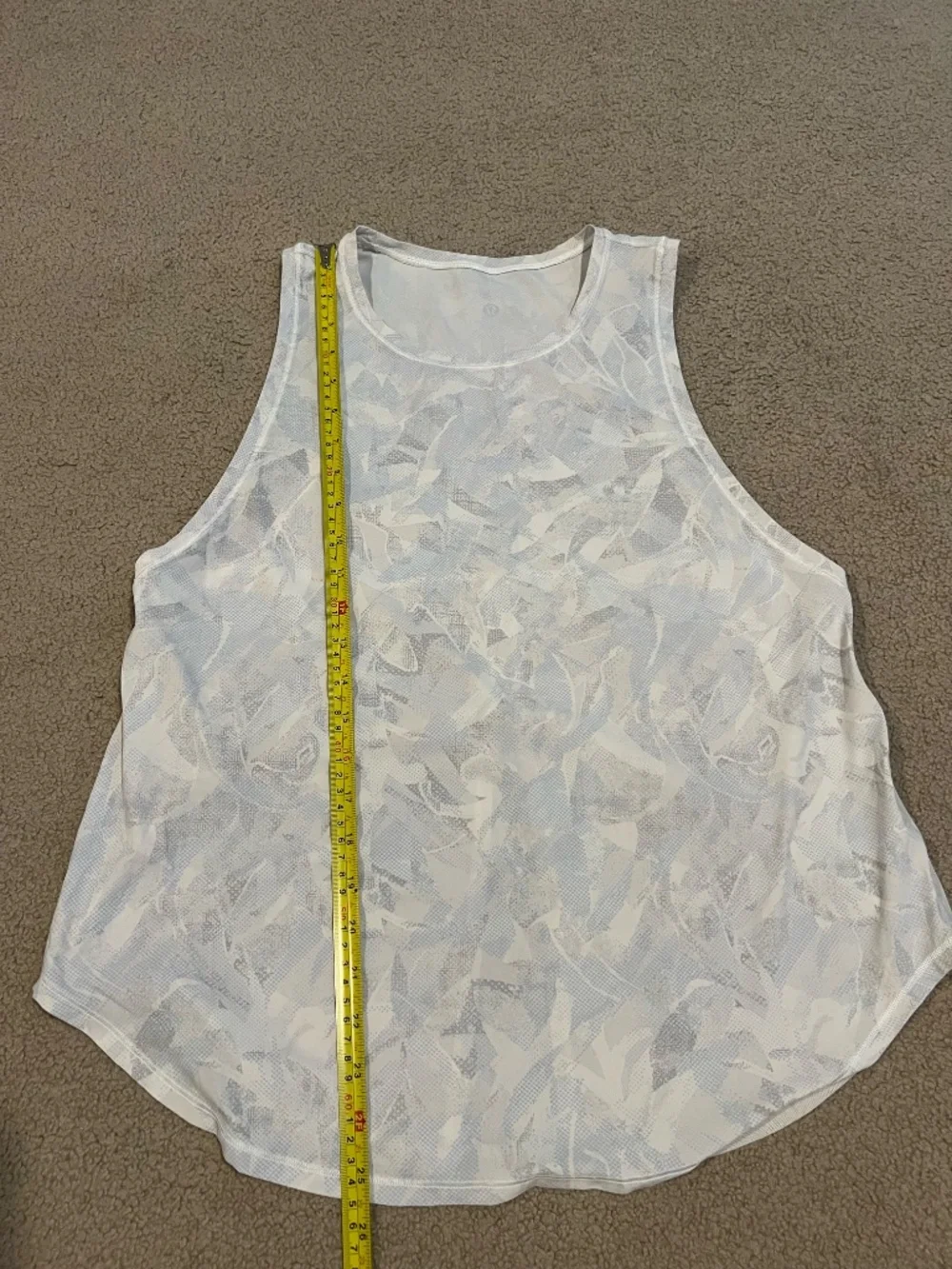 Lululemon Ace Tank Jasmine White Multi / White - Picture 7 of 8